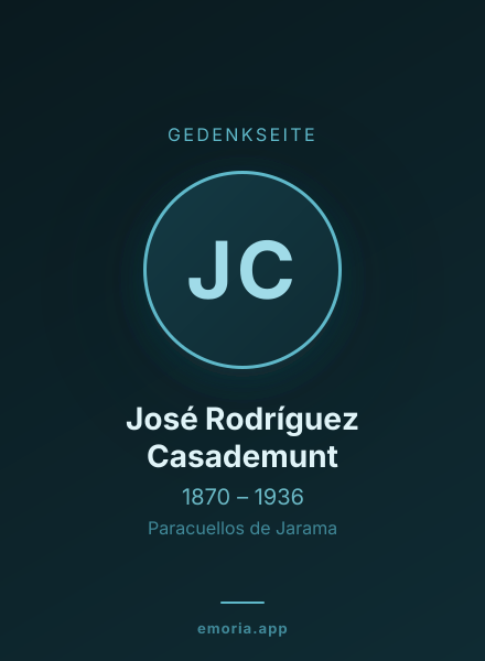 Gedenkportrait von José Rodríguez Casademunt