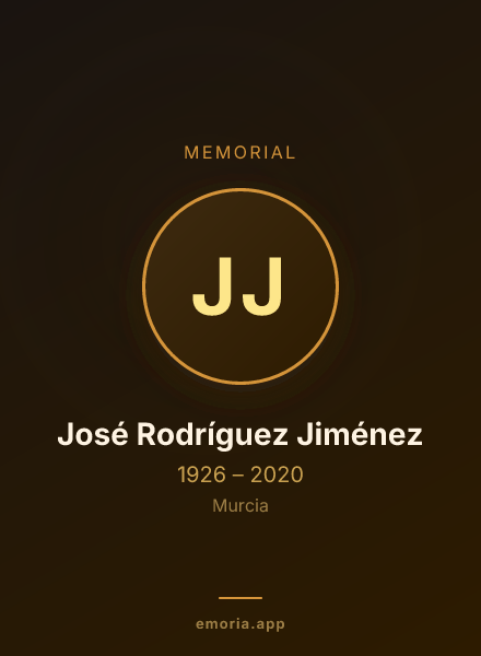 Memorial portrait of José Rodríguez Jiménez