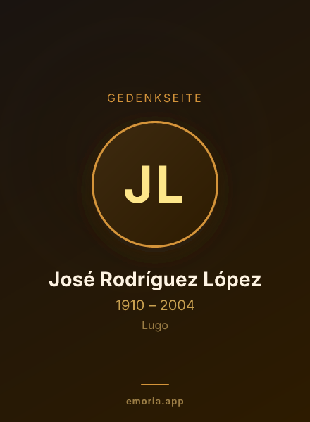Gedenkportrait von José Rodríguez López