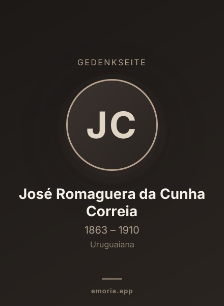 Gedenkportrait von José Romaguera da Cunha Correia