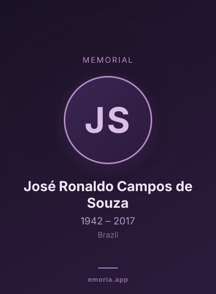 Memorial portrait of José Ronaldo Campos de Souza