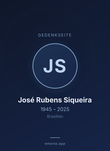 Gedenkportrait von José Rubens Siqueira