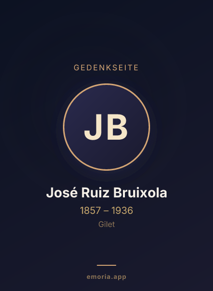 Gedenkportrait von José Ruiz Bruixola
