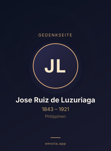 Gedenkportrait von Jose Ruiz de Luzuriaga