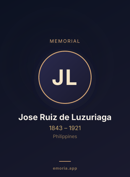 Memorial portrait of Jose Ruiz de Luzuriaga