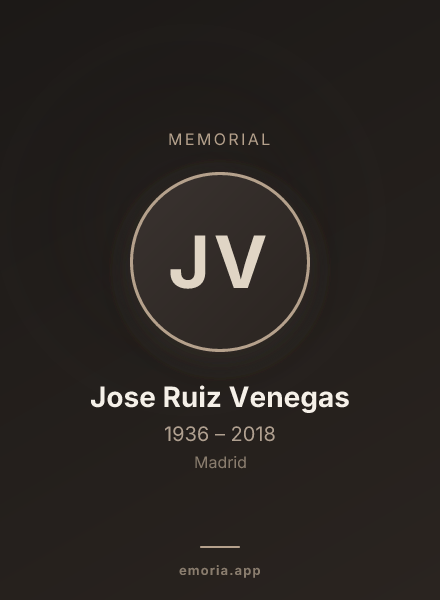 Memorial portrait of Jose Ruiz Venegas
