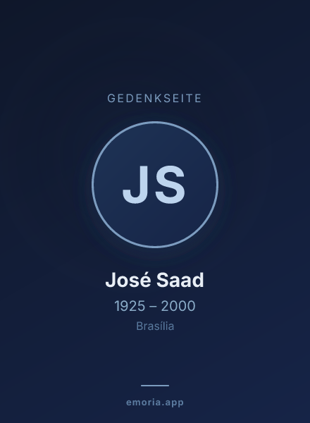Gedenkportrait von José Saad