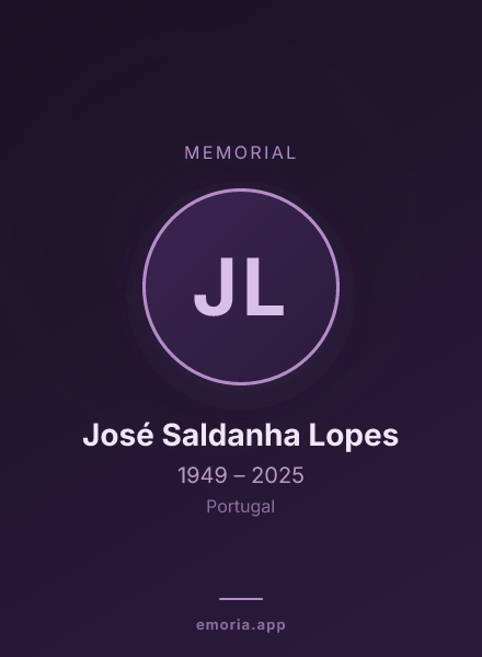 Memorial portrait of José Saldanha Lopes