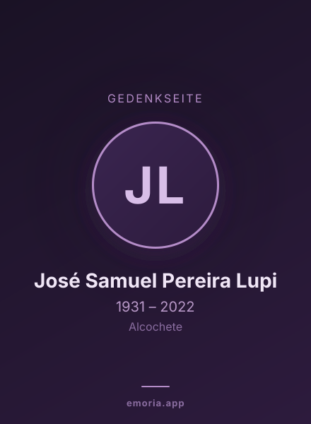 Gedenkportrait von José Samuel Pereira Lupi