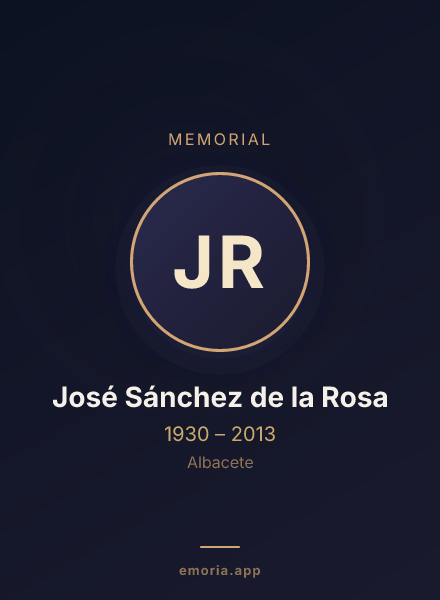 Memorial portrait of José Sánchez de la Rosa