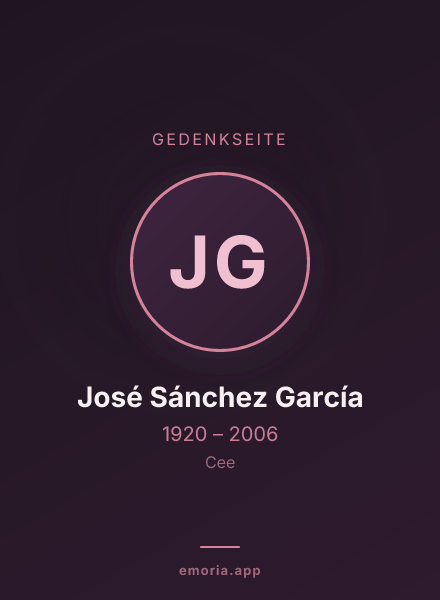 Gedenkportrait von José Sánchez García