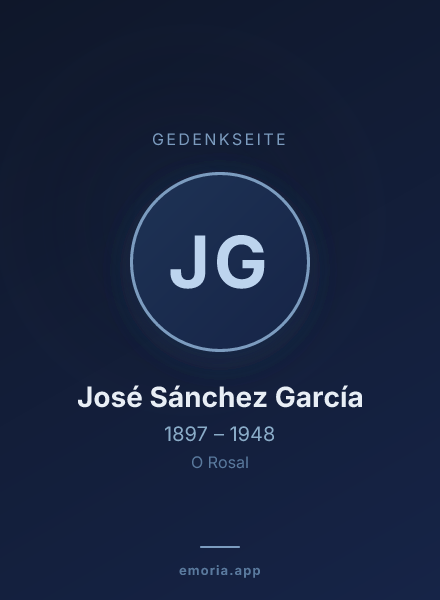 Gedenkportrait von José Sánchez García