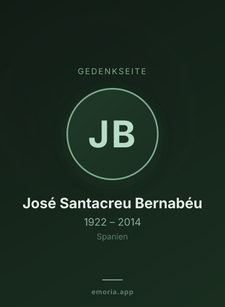 Gedenkportrait von José Santacreu Bernabéu