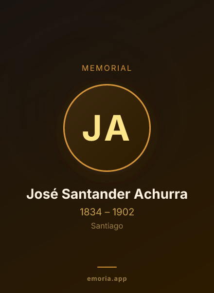 Memorial portrait of José Santander Achurra
