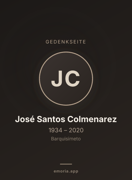 Gedenkportrait von José Santos Colmenarez