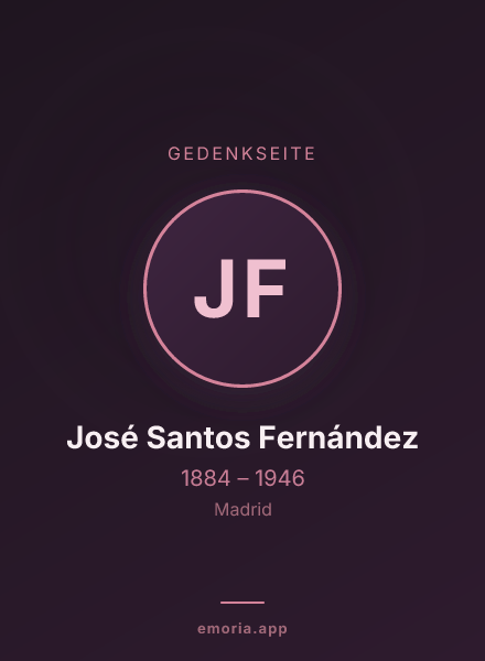 Gedenkportrait von José Santos Fernández