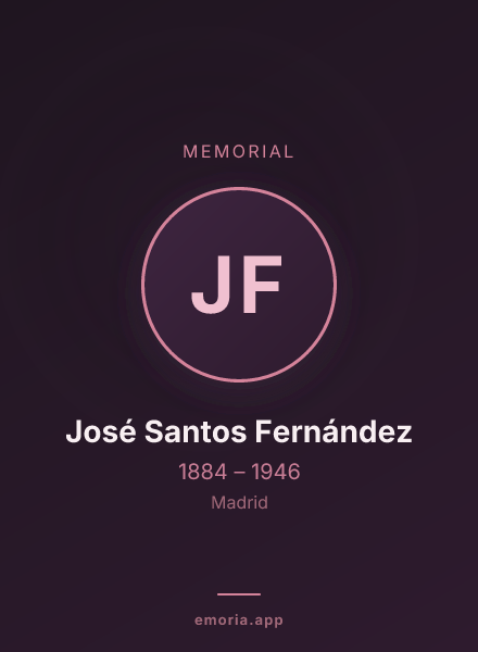 Memorial portrait of José Santos Fernández
