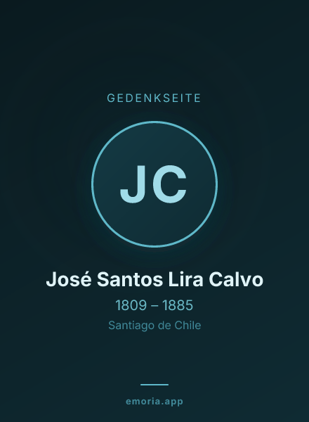 Gedenkportrait von José Santos Lira Calvo