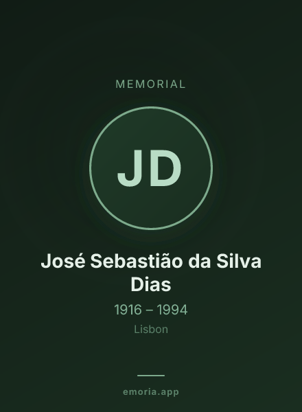 Memorial portrait of José Sebastião da Silva Dias