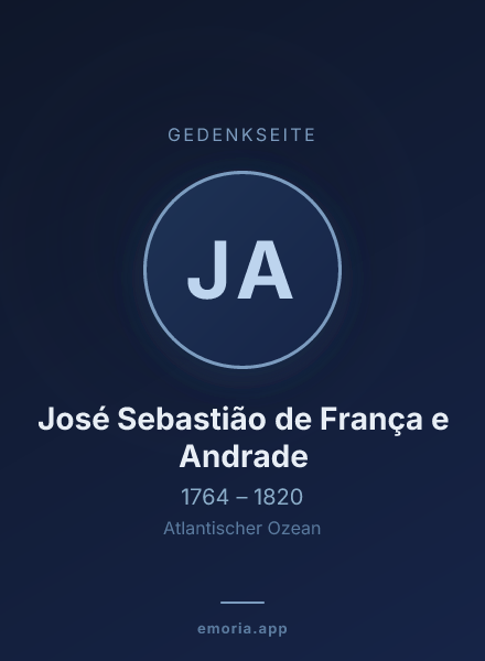 Gedenkportrait von José Sebastião de França e Andrade