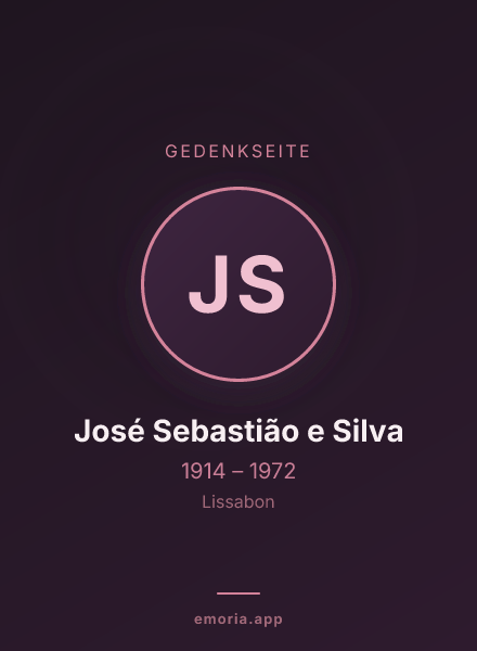 Gedenkportrait von José Sebastião e Silva