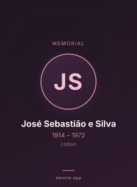 Memorial portrait of José Sebastião e Silva