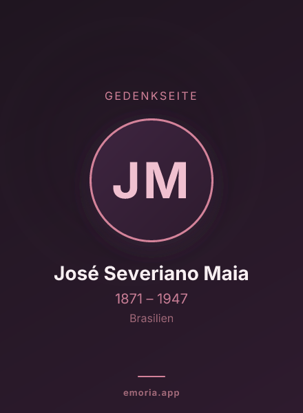 Gedenkportrait von José Severiano Maia