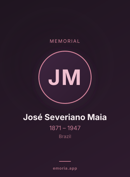 Memorial portrait of José Severiano Maia