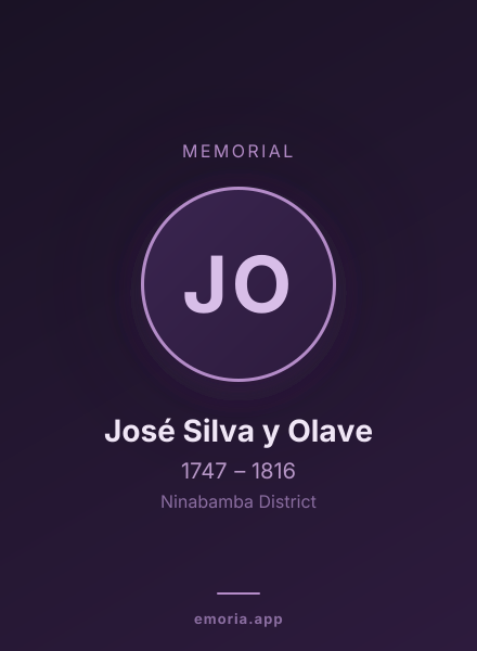 Memorial portrait of José Silva y Olave