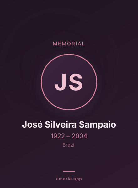 Memorial portrait of José Silveira Sampaio