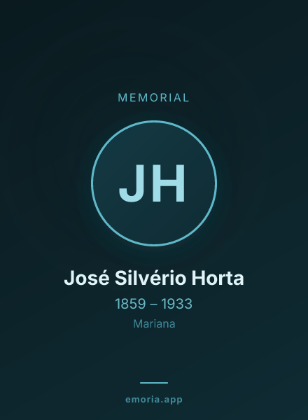 Memorial portrait of José Silvério Horta