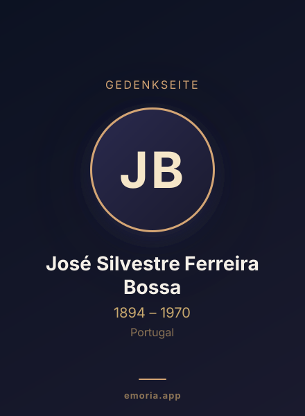 Gedenkportrait von José Silvestre Ferreira Bossa