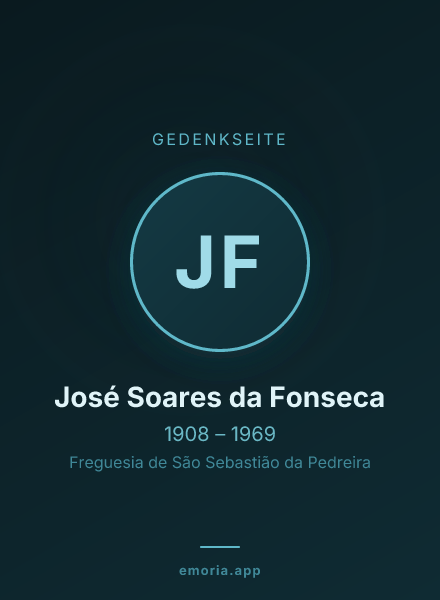 Gedenkportrait von José Soares da Fonseca