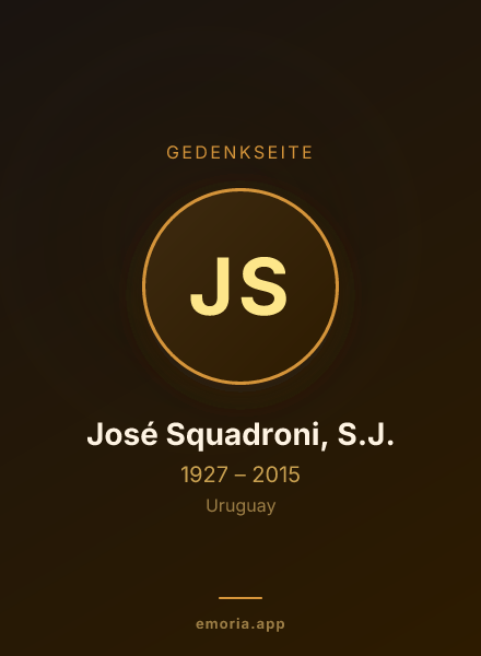 Gedenkportrait von José Squadroni, S.J.