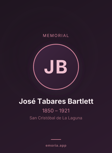 Memorial portrait of José Tabares Bartlett