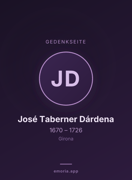 Gedenkportrait von José Taberner Dárdena
