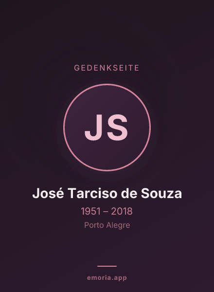Gedenkportrait von José Tarciso de Souza