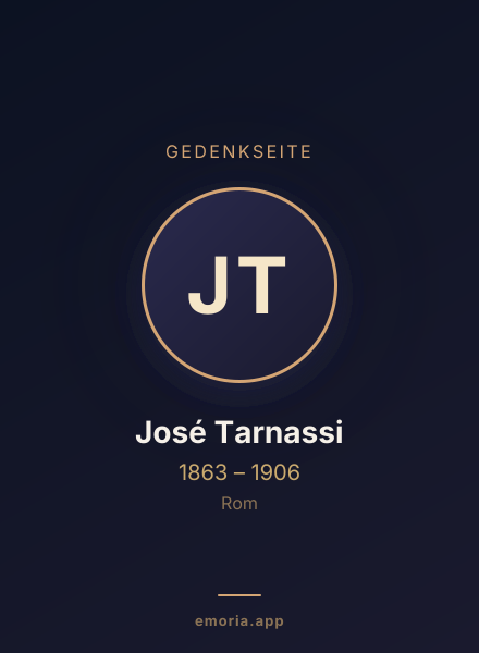 Gedenkportrait von José Tarnassi