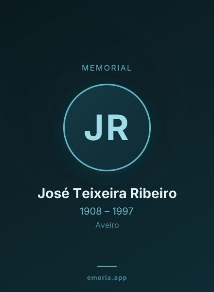 Memorial portrait of José Teixeira Ribeiro
