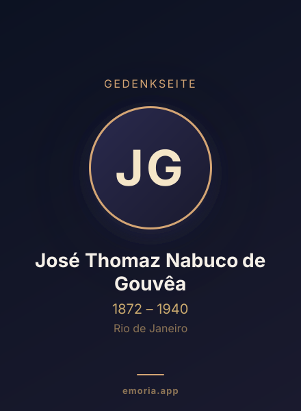 Gedenkportrait von José Thomaz Nabuco de Gouvêa