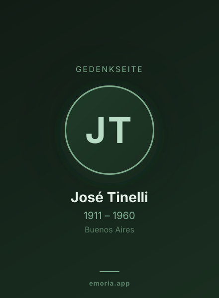 Gedenkportrait von José Tinelli