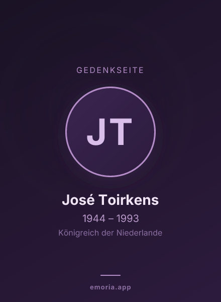 Gedenkportrait von José Toirkens