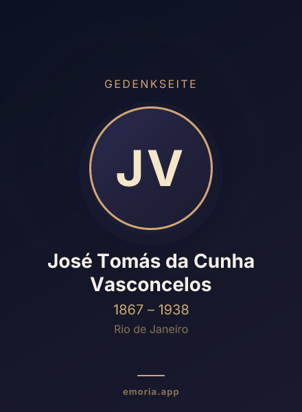 Gedenkportrait von José Tomás da Cunha Vasconcelos