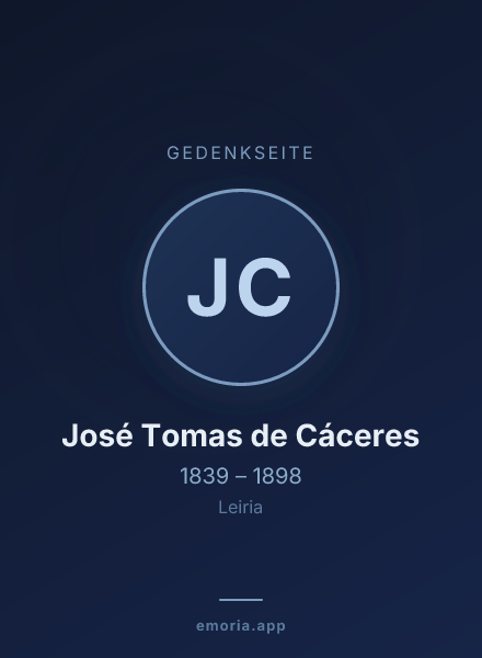 Gedenkportrait von José Tomas de Cáceres