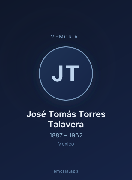 Memorial portrait of José Tomás Torres Talavera