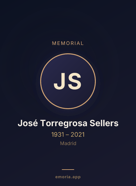 Memorial portrait of José Torregrosa Sellers