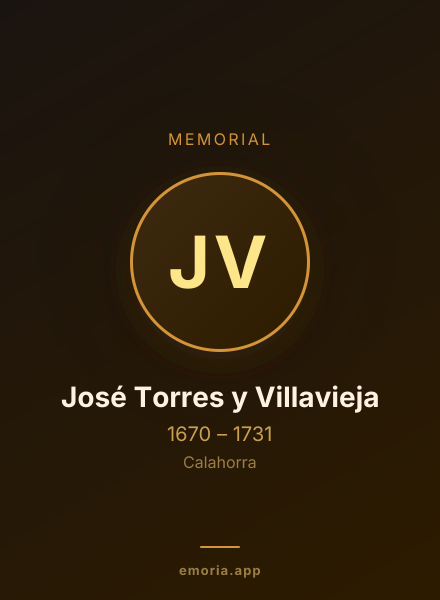 Memorial portrait of José Torres y Villavieja