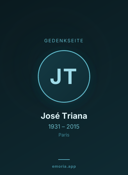 Gedenkportrait von José Triana
