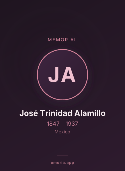 Memorial portrait of José Trinidad Alamillo