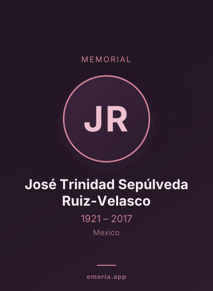 Memorial portrait of José Trinidad Sepúlveda Ruiz-Velasco